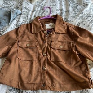 Brown jacket,  size M, brand , Sunset lane